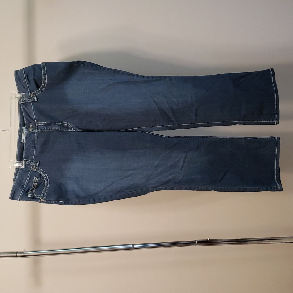 Lee Bootcut Slender Secret Jeans Plus Size 22W Flap Pockets Blue Denim